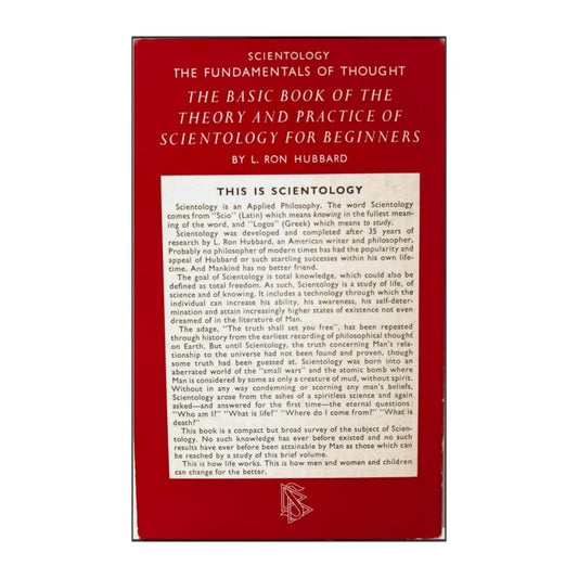 L. Ron Hubbard: Scientology The Fundamentals Of Thought