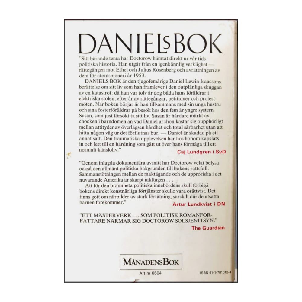 E. L. Doctorow: Daniels Bok