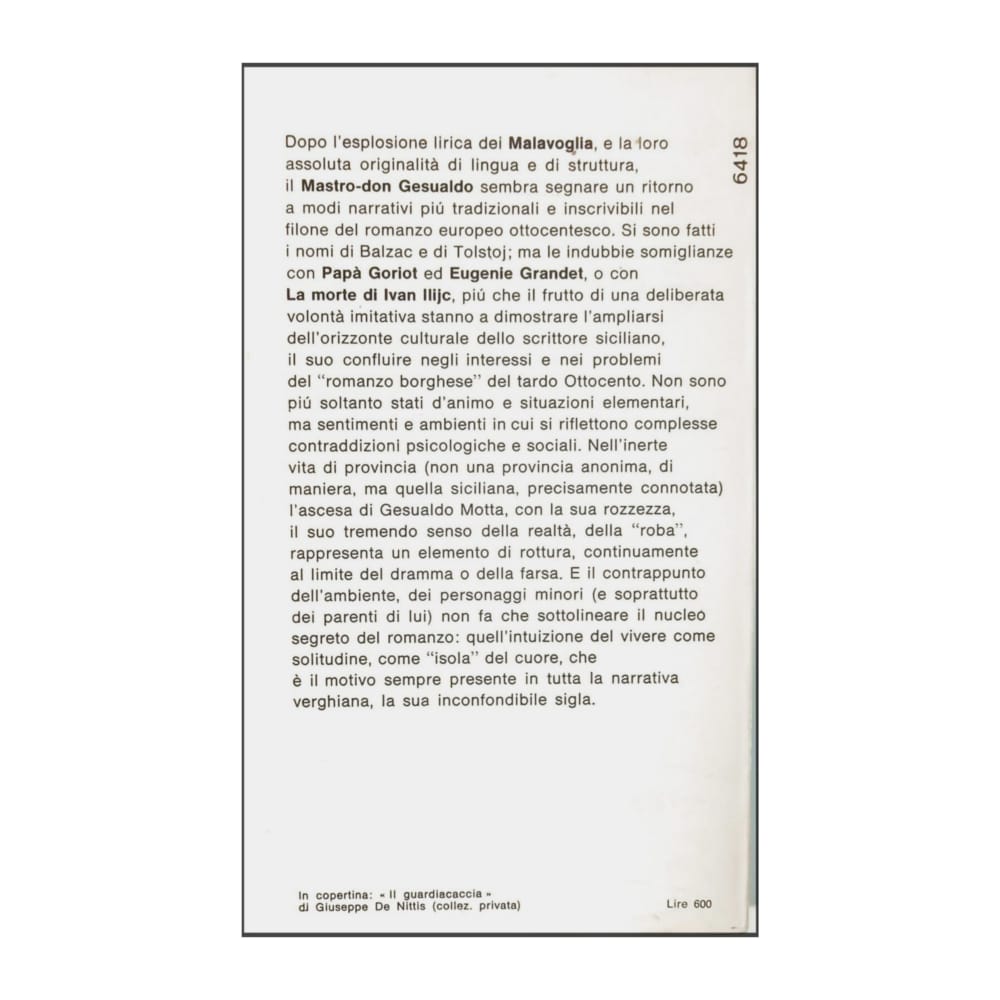 Giovanni Verga: Mastro-Don Gesualdo