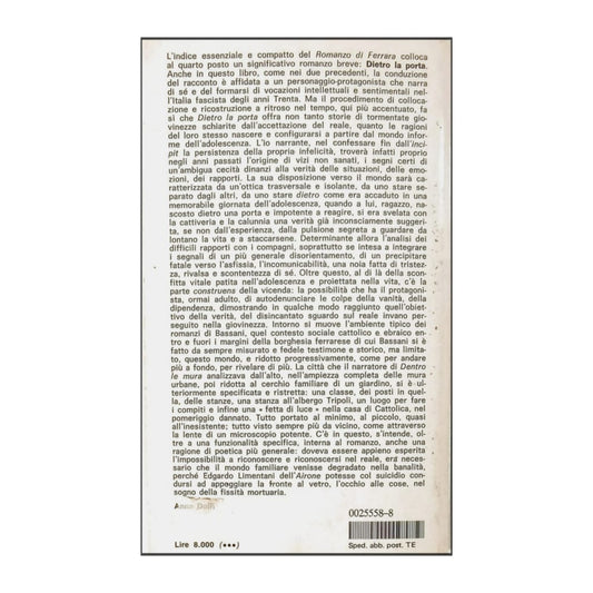 Giorgio Bassani: Dietro La Porta