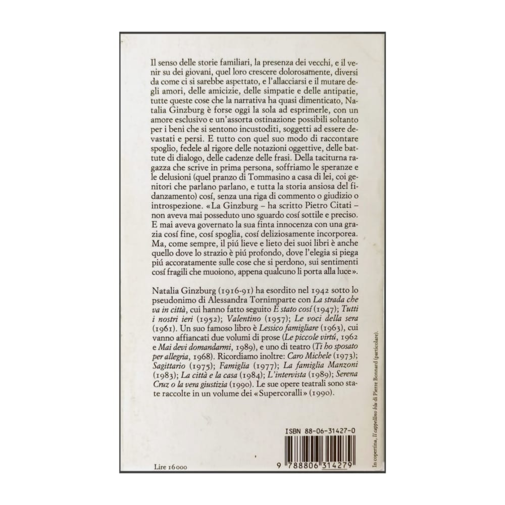 Natalia Ginzburg: Le Voci Della Sera