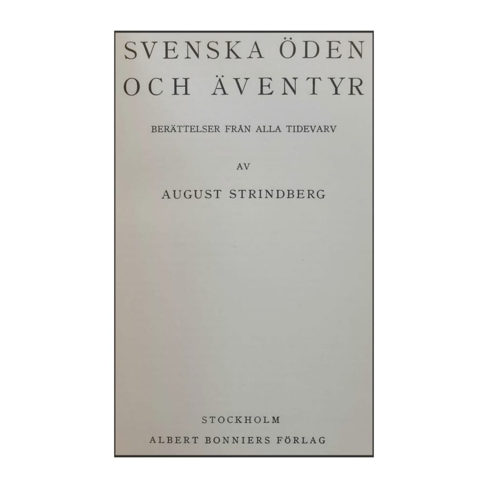 August Strindberg: Skrifter 6