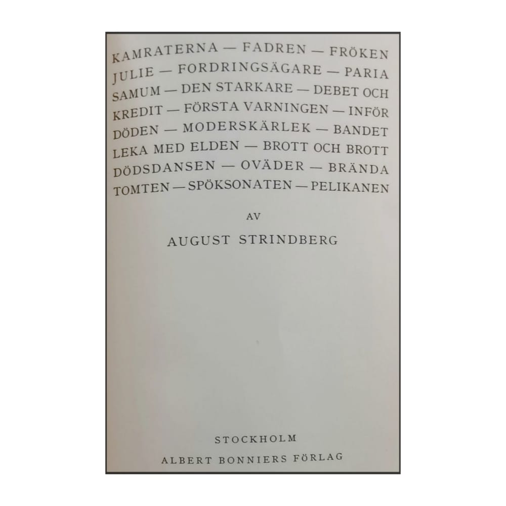 August Strindberg: Skrifter 12