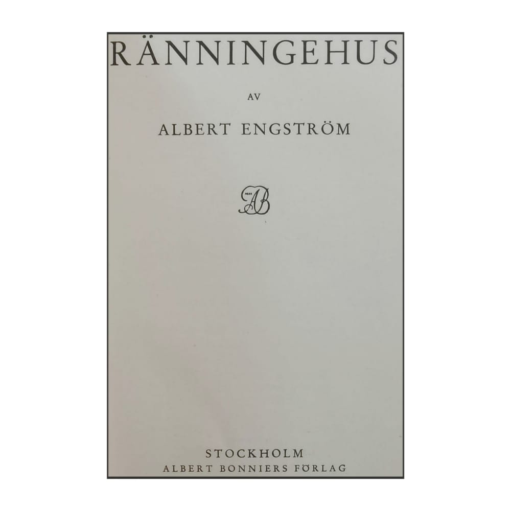 Albert Engström: Ränningehus & Adel Präster Smugglare Bönder