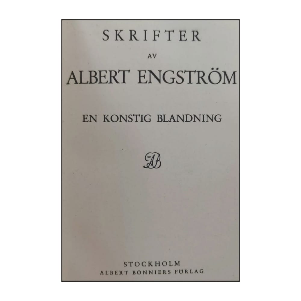 Albert Engström: En Konstig Blandning & Moskoviter