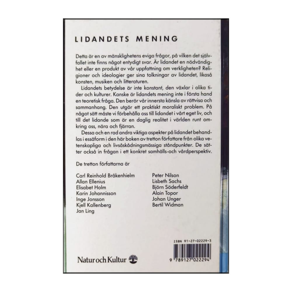 Kjell Kallenberg: Lidandets Mening