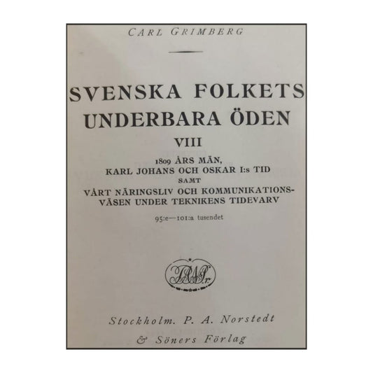 Carl Grimberg: Svenska Folkets Underbara Öden 8