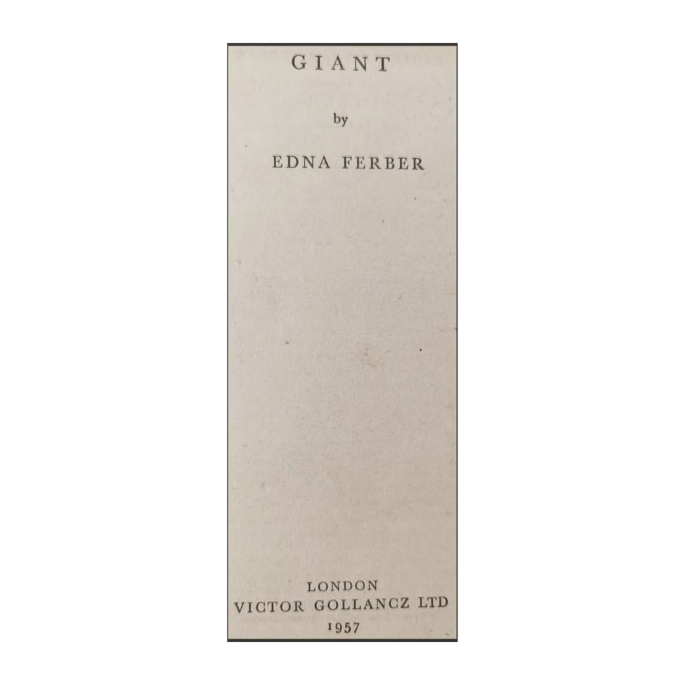 Edna Ferber: Giant