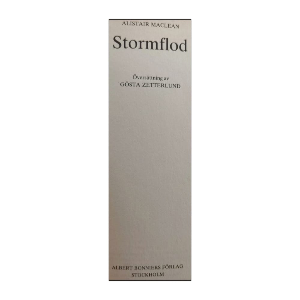 Alistair Maclean: Stormflod