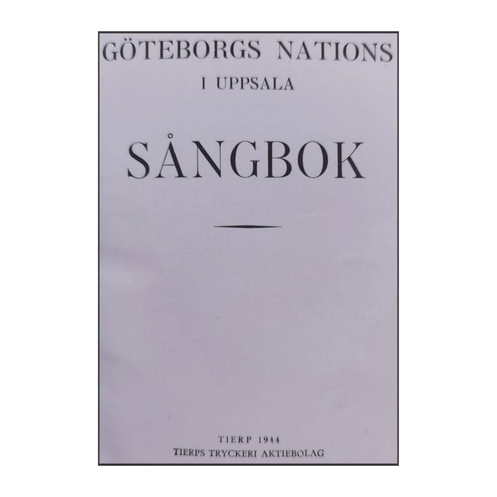 Göteborgs Nations I Uppsala Sångbok