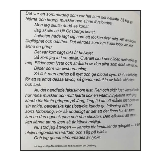 Ulf Onsberg: Onsberg