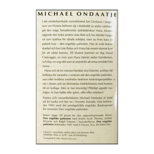 Michael Ondaatje: Den Engelske Patienten