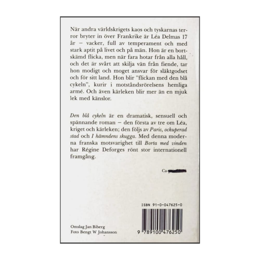 Régine Deforges: Den Blå Cykeln