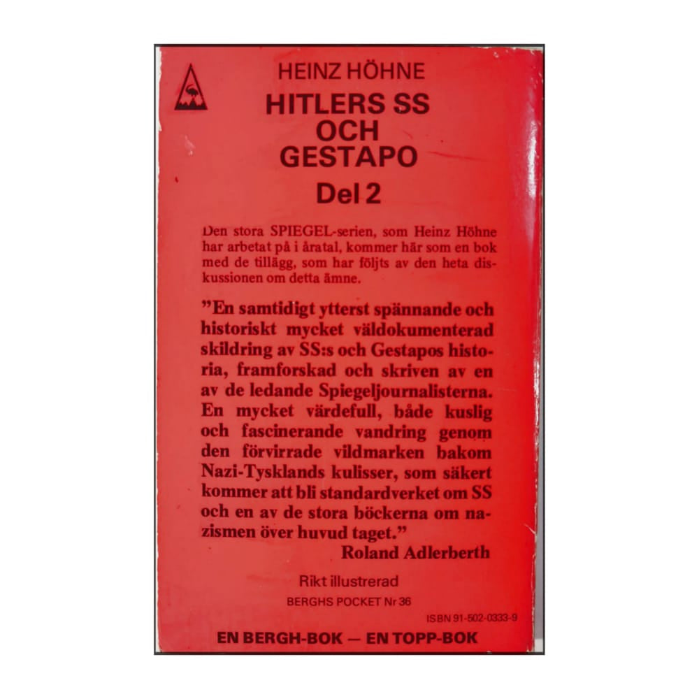 Heinz Höhne: Hitlers Ss Och Gestapo 2