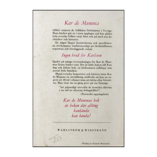 Karl De Mamma: Ingen Brud För Karlsson