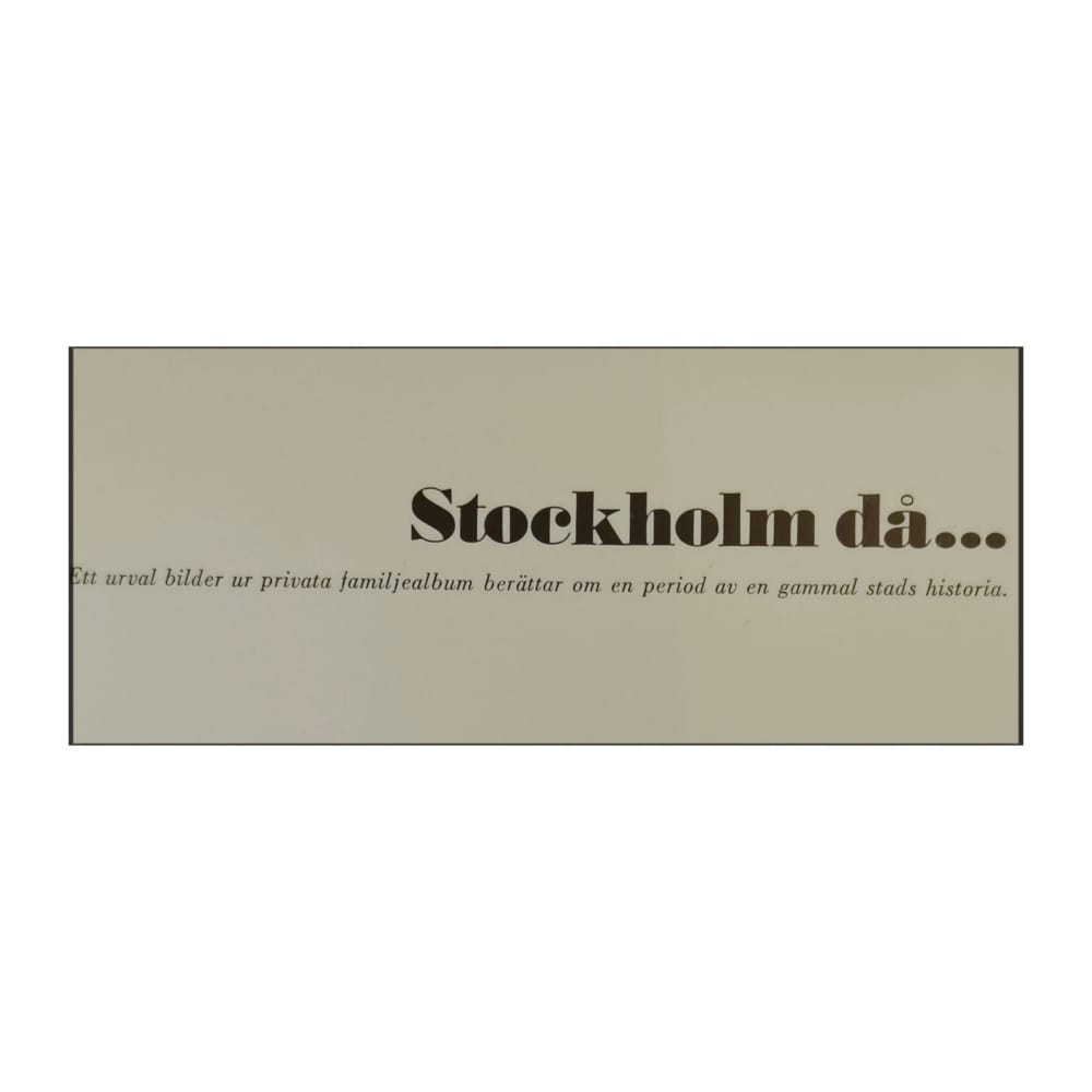 Stockholm Då