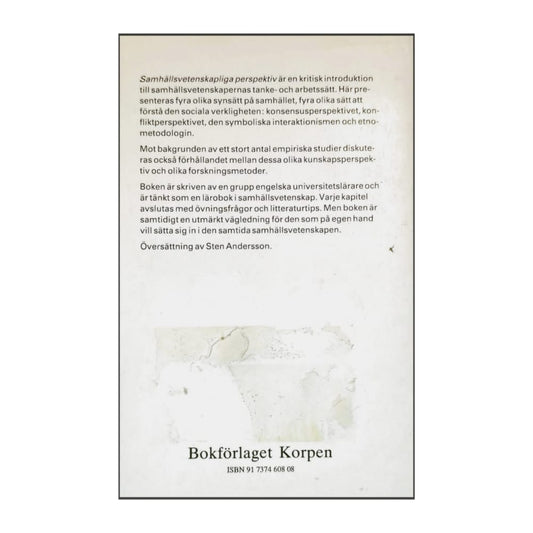 E. C. Cuff & G. C. F. Payne: Samhällsvetenskapliga Perspektiv