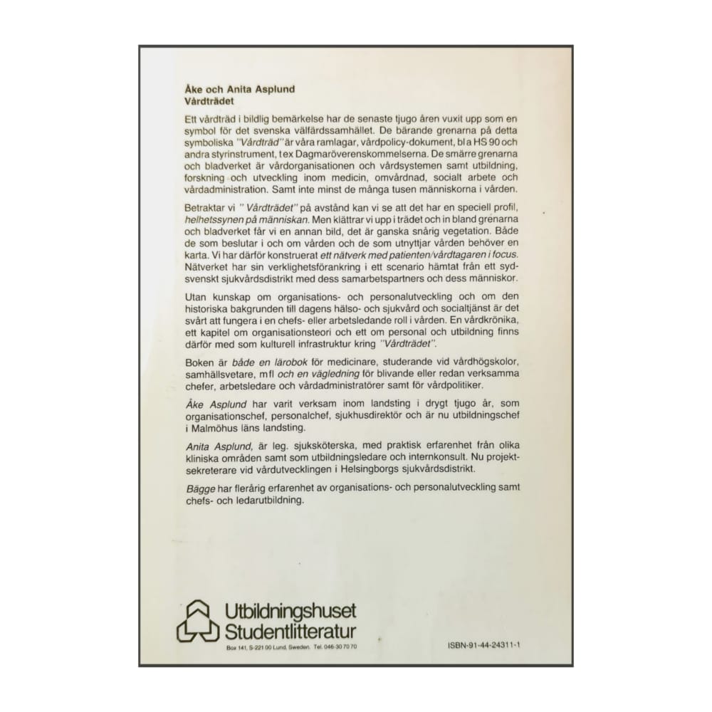 Åke Asplund & Anita Asplund: Vårdtradet