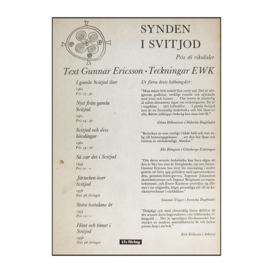 Ewert Karlsson & Gunnar Ericsson: Synden I Svitjod