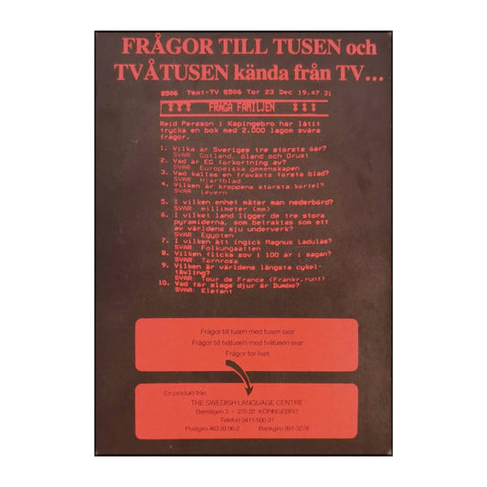 Reid Persson: Frågor För Livet