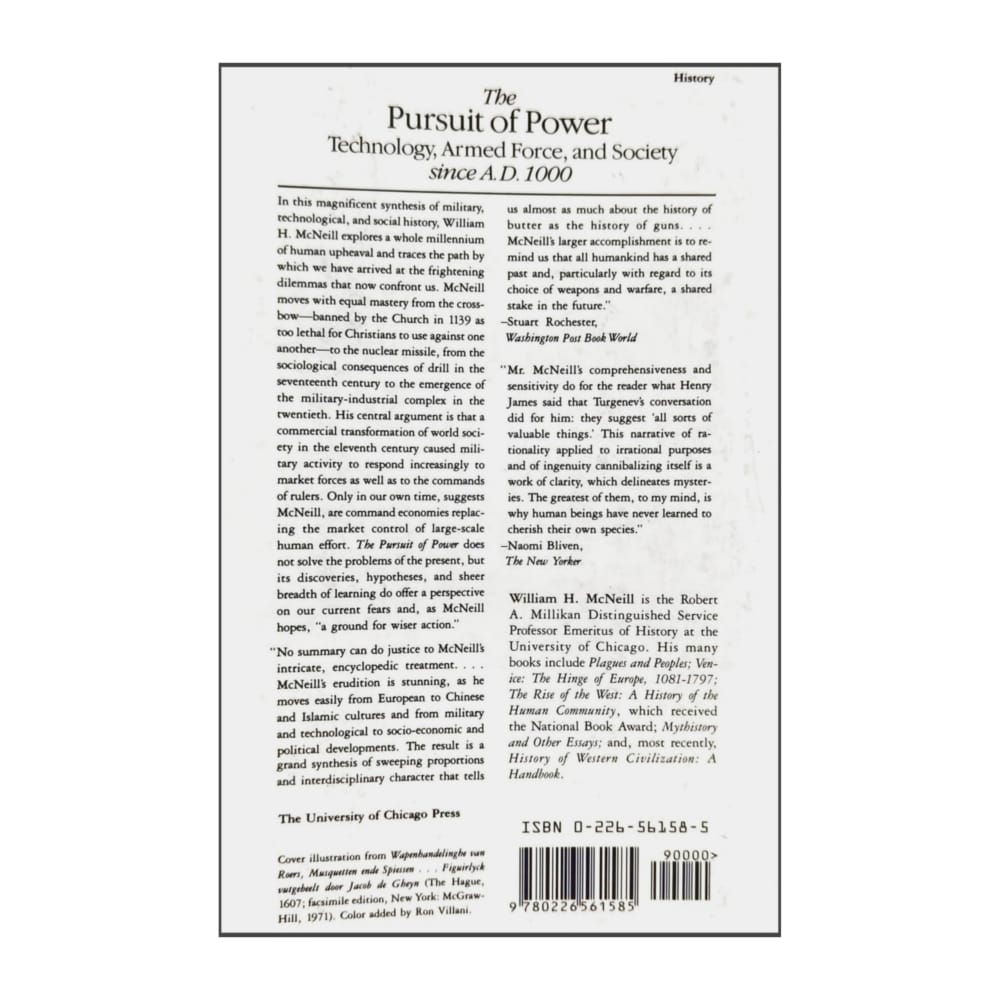 William H. Mcneill: The Pursuit Of Power