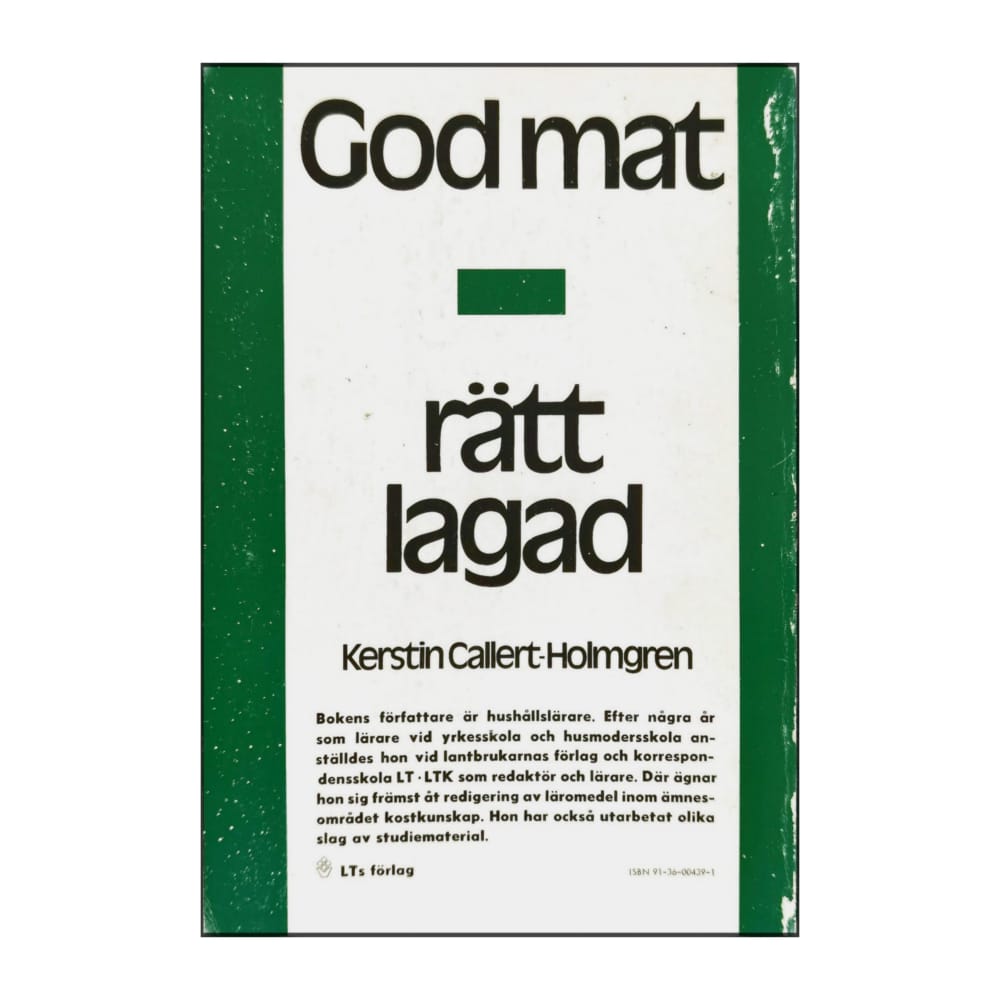 Kerstin Callert-Holmgren: God Mat