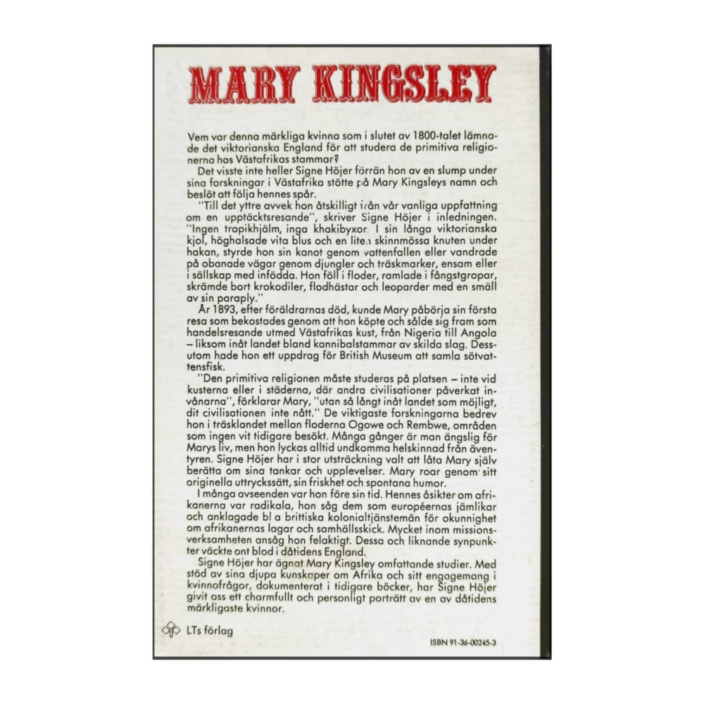 Signe Höjer: Mary Kingsley