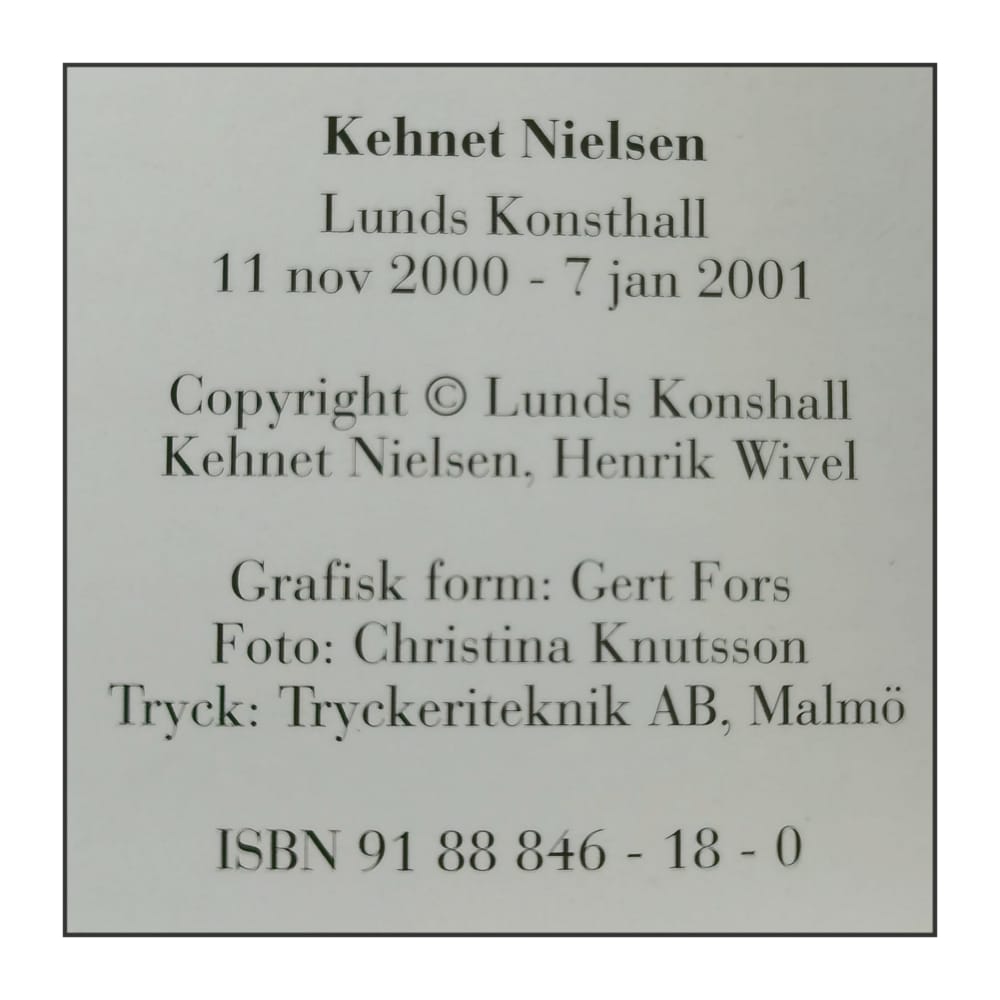Kehnet Nielsen: Lunds Konsthall