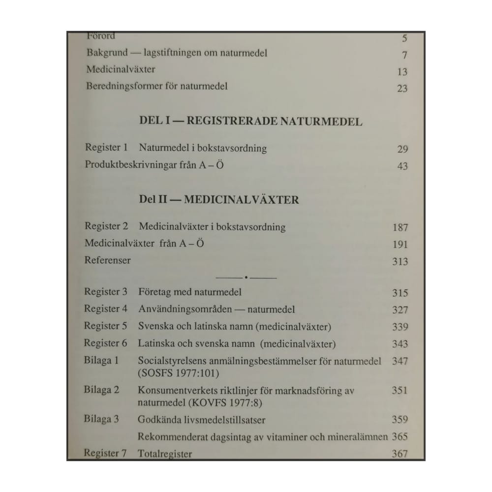 Naturmedel 1988-1989