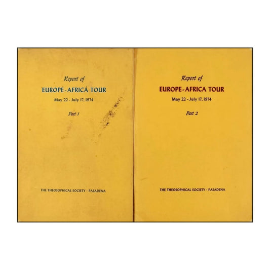 Report Of Europe-Africa Tour 1974 1-2