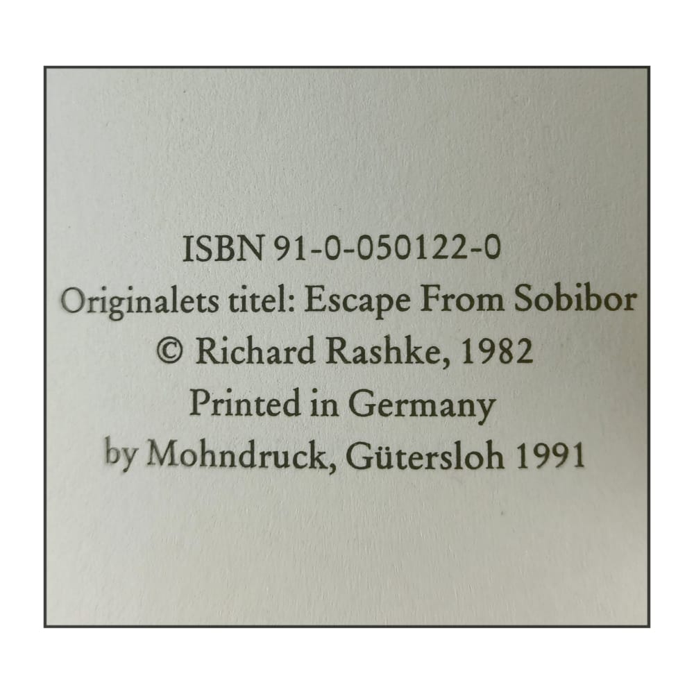 Richard Rashke: Flykten Från Sobibor