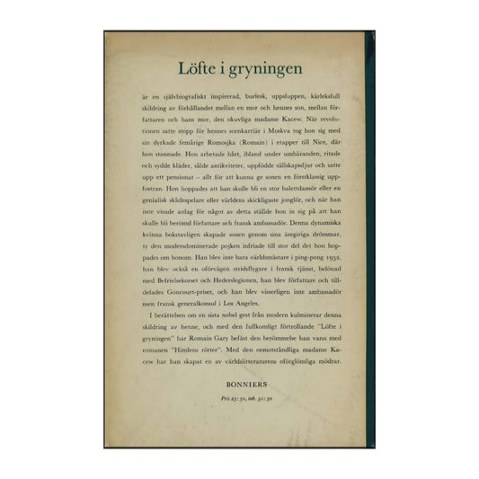 Romain Gary: Löfte I Gryningen