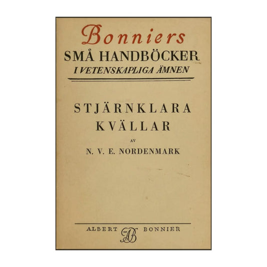 N. V. E. Nordenmark: Stjärnklara Kvällar