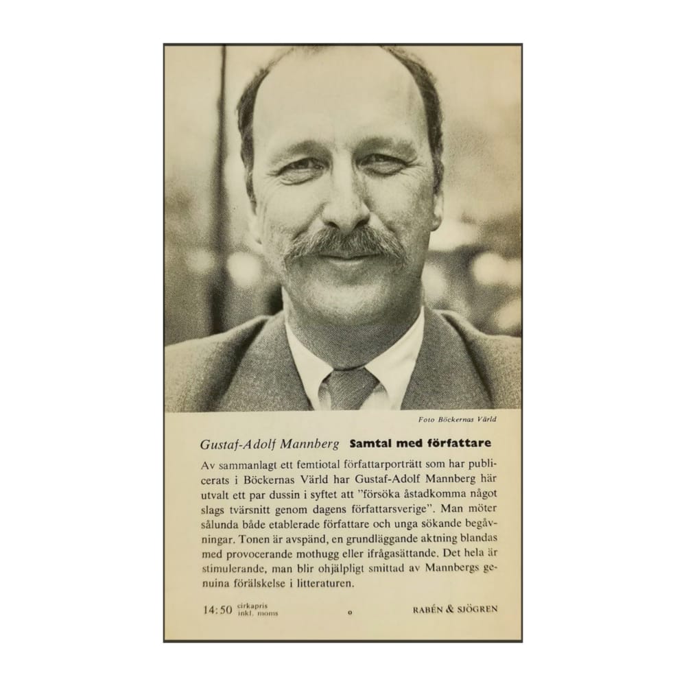 Gustaf-Adolf Mannberg: Samtal Med Författare