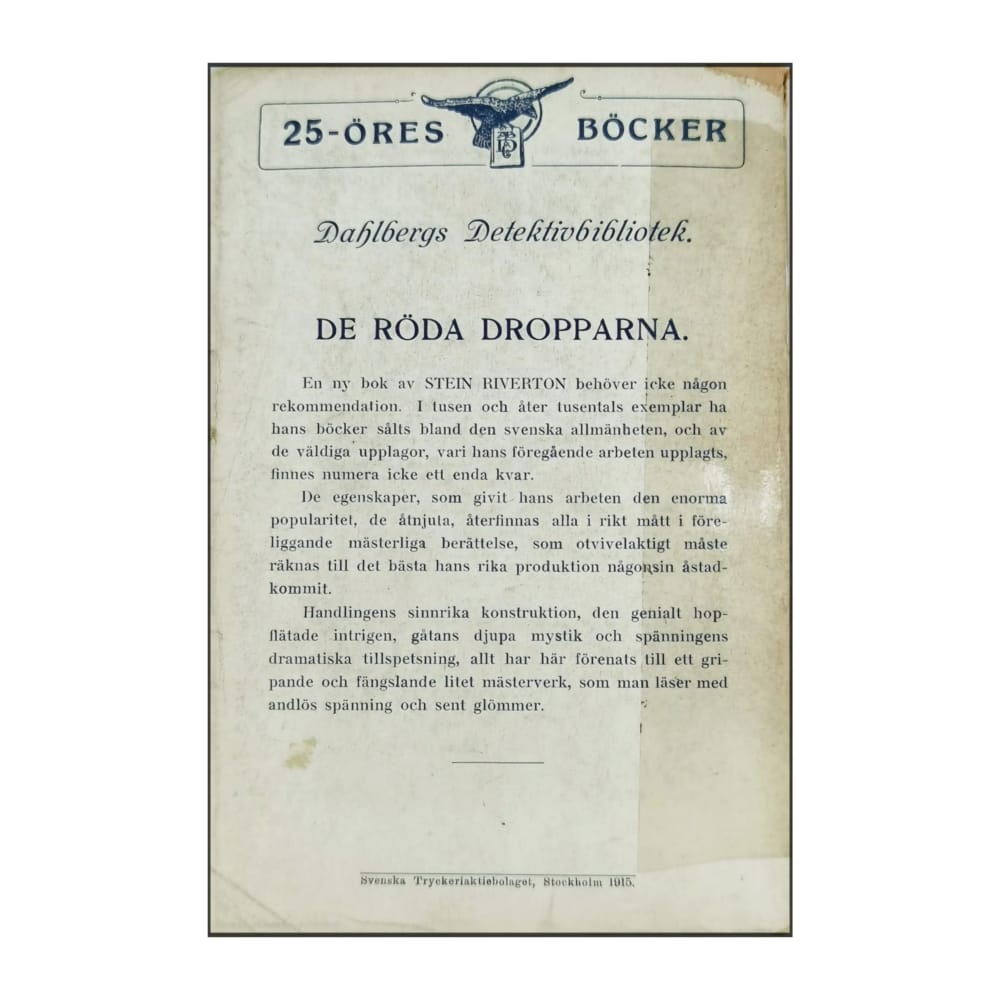Stein Riverton: De Röda Dropparna