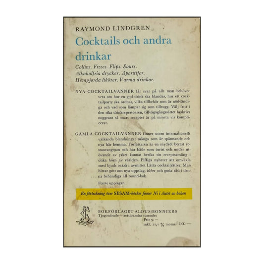 Raymond Lindgren: Cocktails Och Andra Drinkar