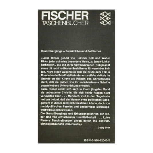 Luise Rinser: Grenzübergänge