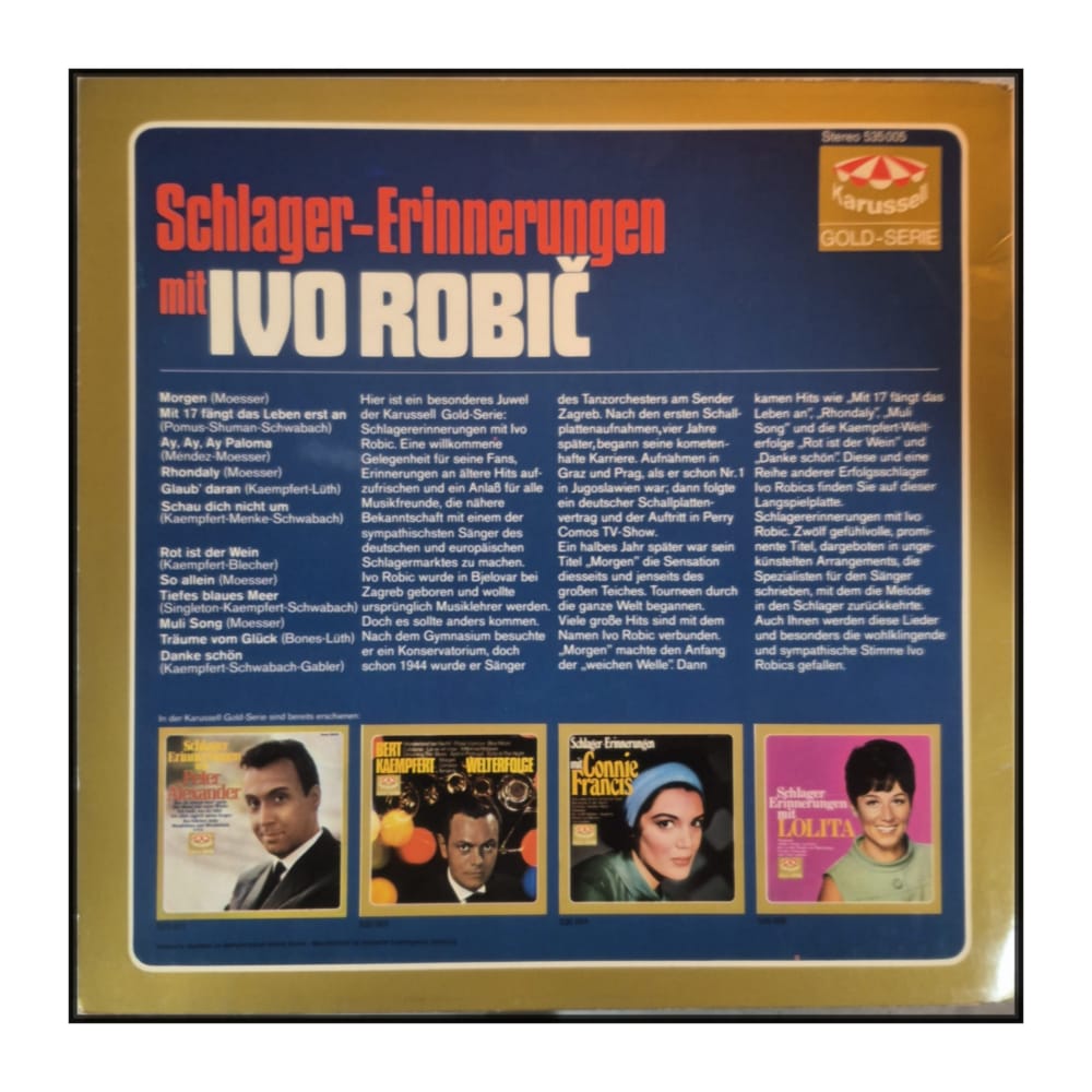 Ivo Robić: Schlager-Erinnerungen Mit Ivo Robić