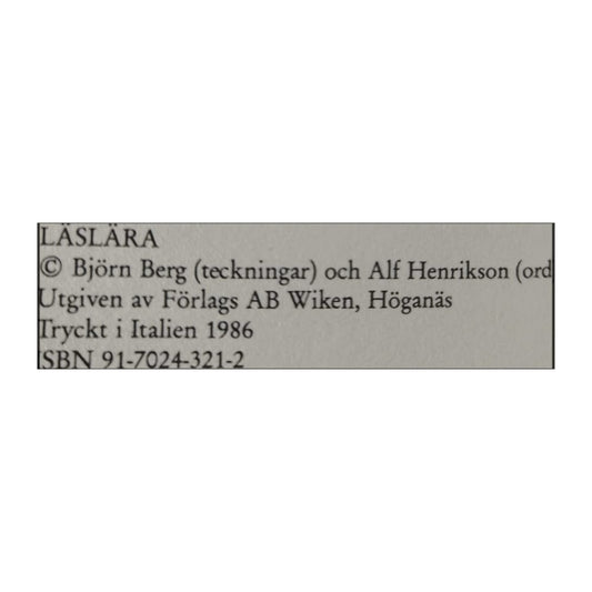 Alf Henrikson & Björn Berg: Läslära