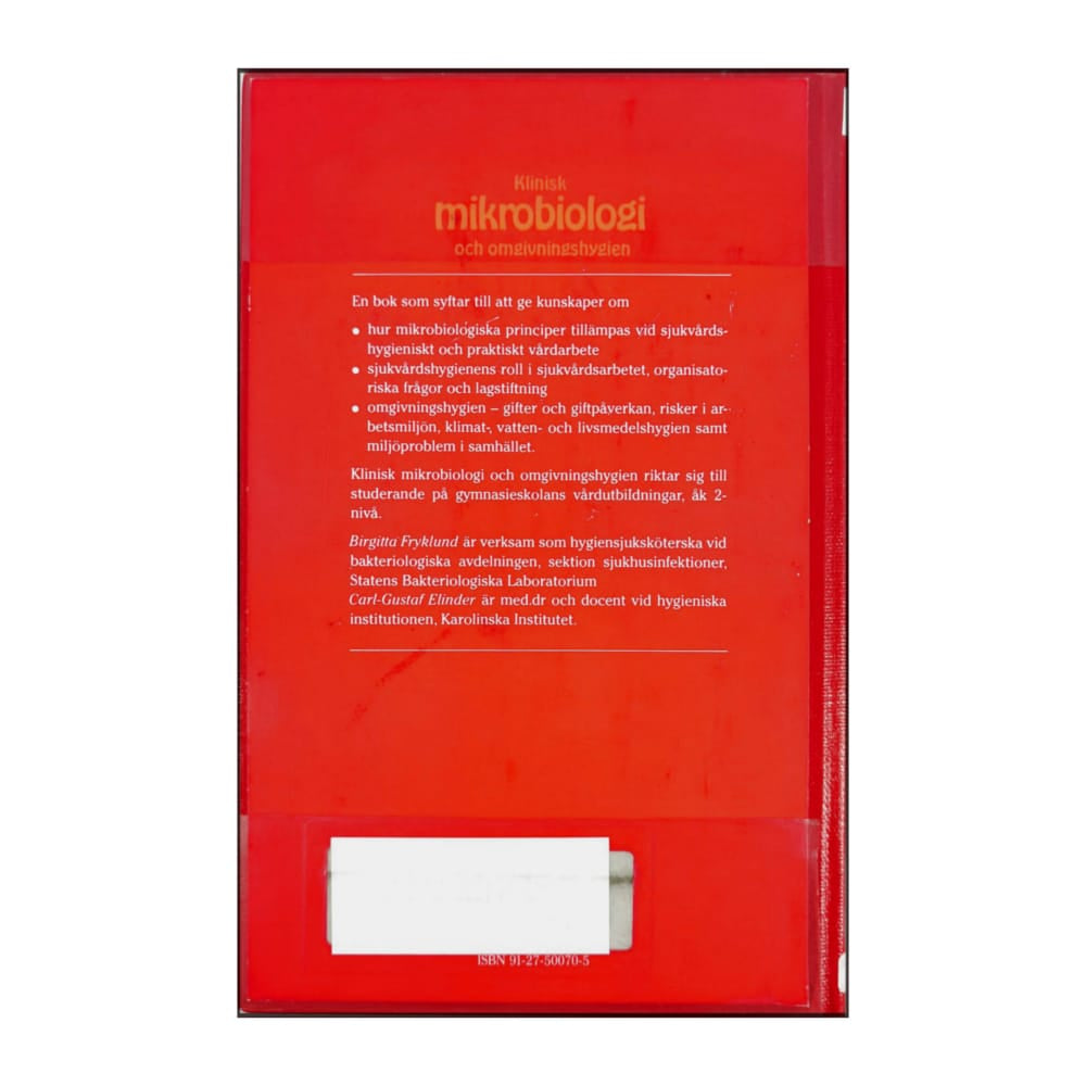 Klinisk Mikrobiologi Och Omgivningshygien