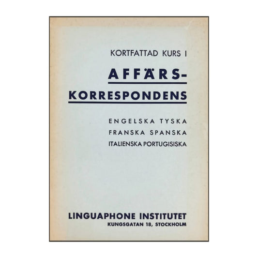 Linguaphone Affärskorrespondens