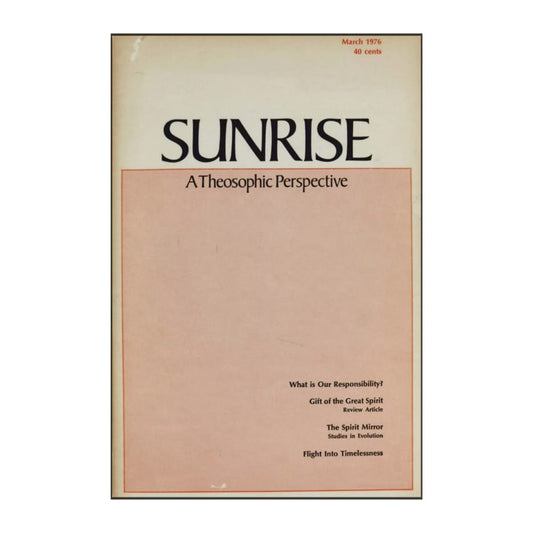 Sunrise A Theosophic Perspectiv 1976/3