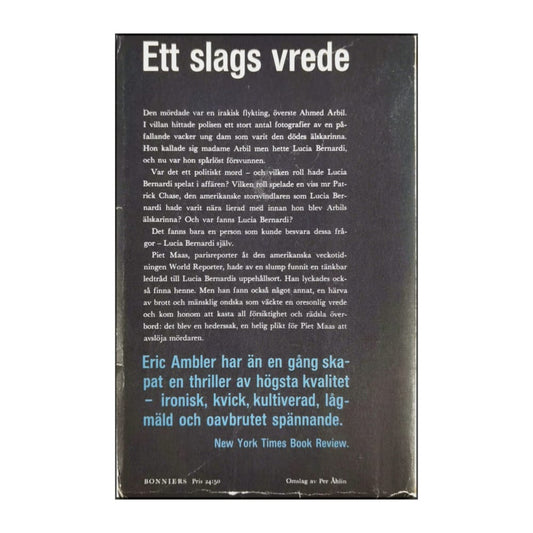 Eric Ambler: Ett Slags Vrede