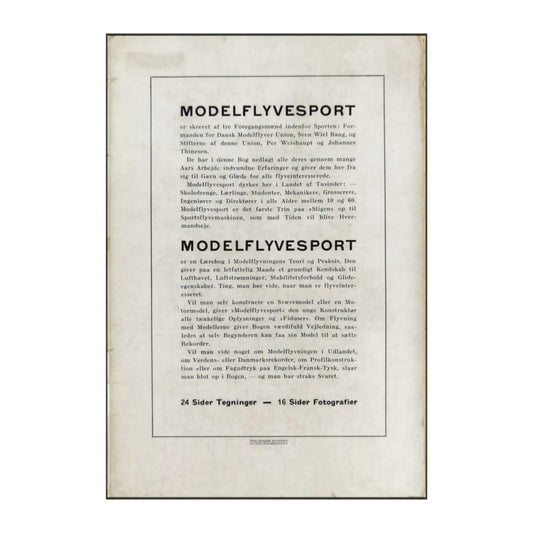 Model Flyve Sport