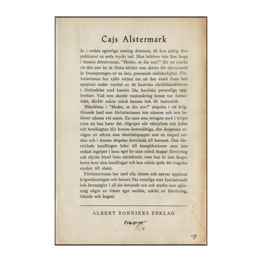 Cajs Alstermark: Moder Se Din Son