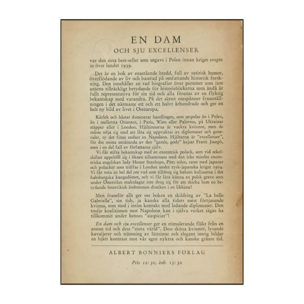 Alexander Piskor: En Dam Och Sju Excellenser