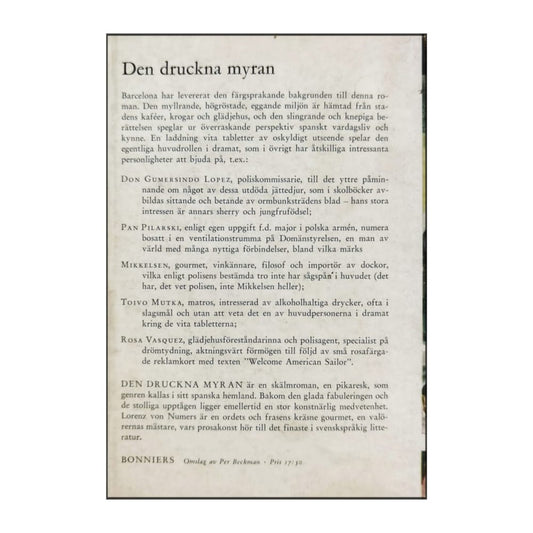 Lorenz Von Numers: Den Druckna Myran