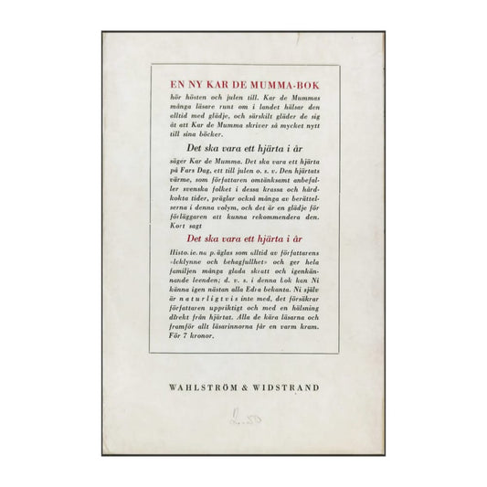 Kar De Mumma: Det Ska Vara Ett Hjärta I År