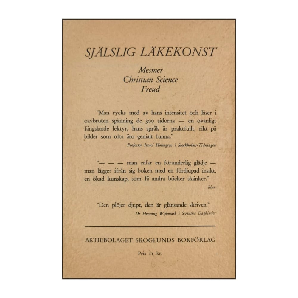 Stefan Zweig: Själslig Läkekonst