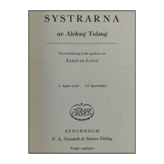 Aleksej Tolstoj: Systrarna
